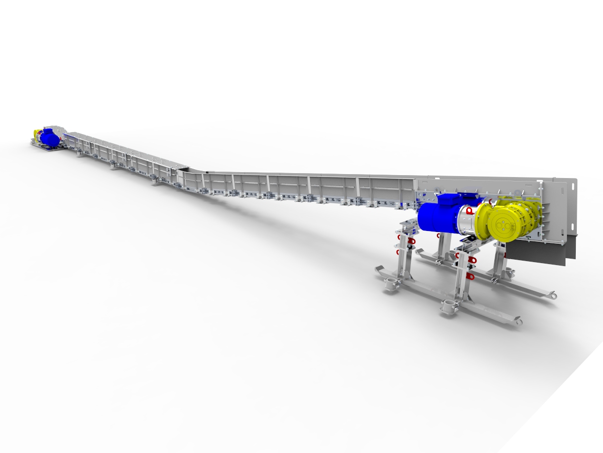 Scraper conveyor for preparatory works type ZPP-180 P/S-UiK